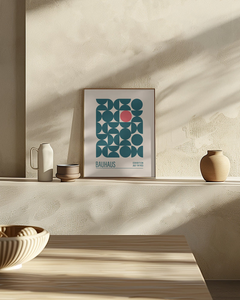 Bauhaus Mavi Kureler Poster