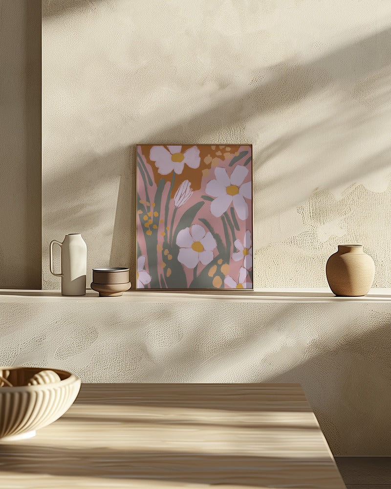 Pastel Flower Impressions No 8 Poster