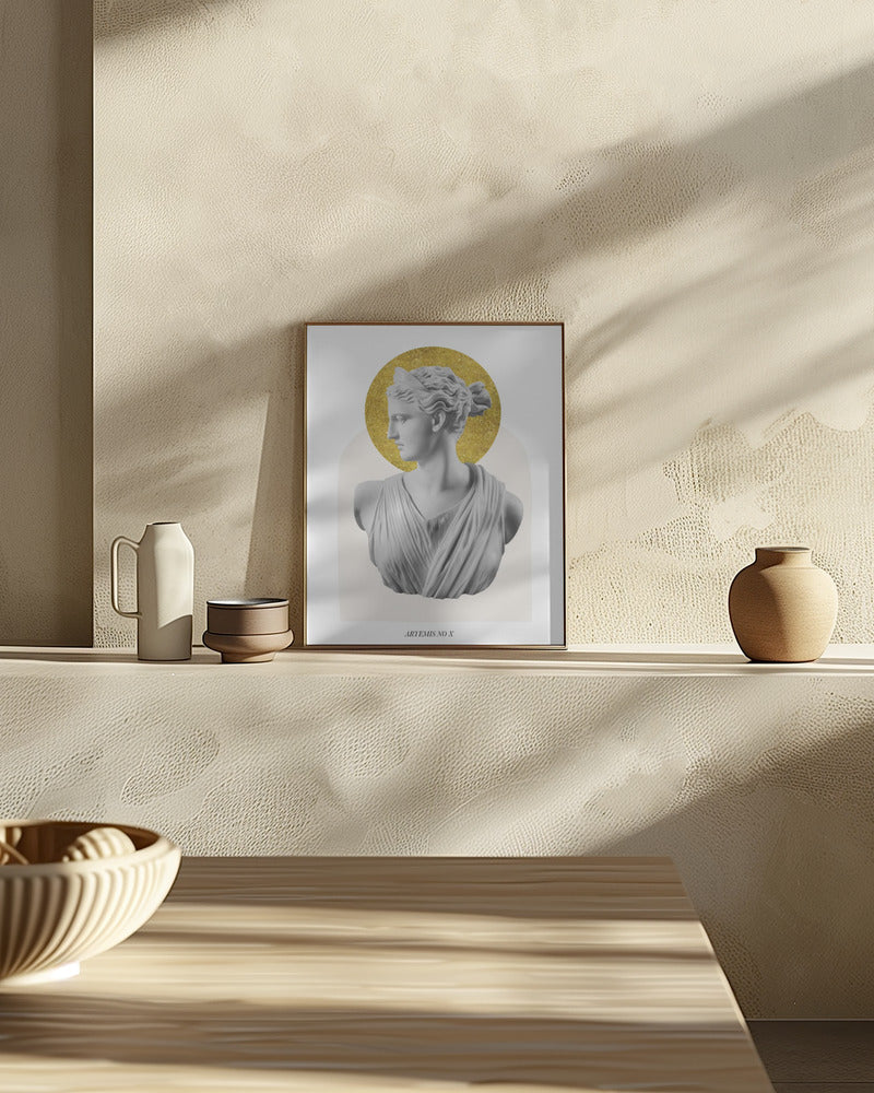 Gold Artemis Goddess Poster