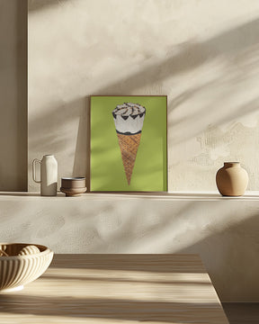 Cornetto On Pistachio Poster