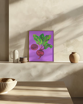 Beetroot Swirl Purple Poster