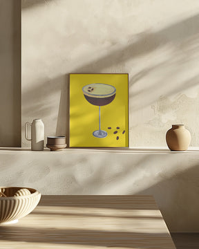 Espresso Martini Buttercup Yellow Poster