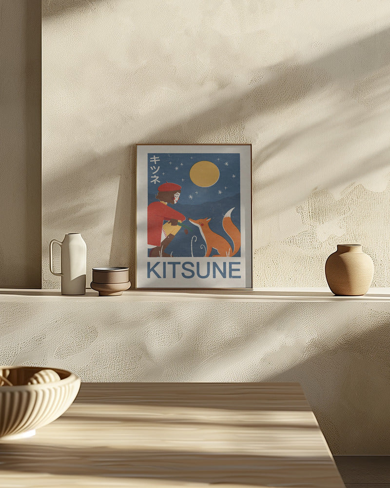 Kitsune Fox Poster