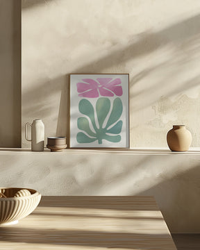 Watercolor Pink Floral Poster