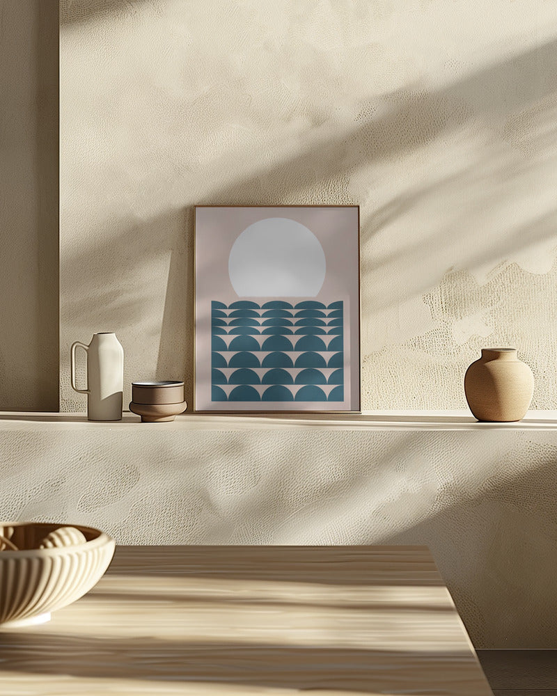 Geometrical Seascape Poster