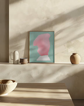 Stone Sculpture In Pink Poster