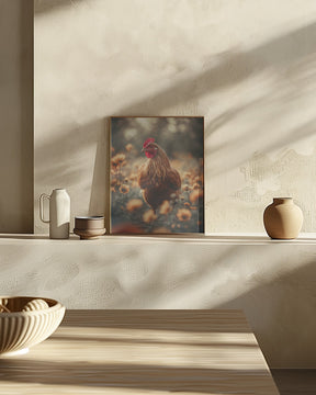 Chicken Portrait Poster