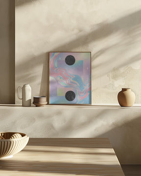 Black Hole Pastel Cosmos Poster