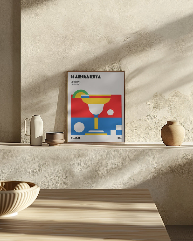 Margarita Bauhaus Cocktail Poster