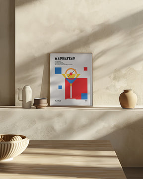 Manhattan Bauhaus Cocktail Poster