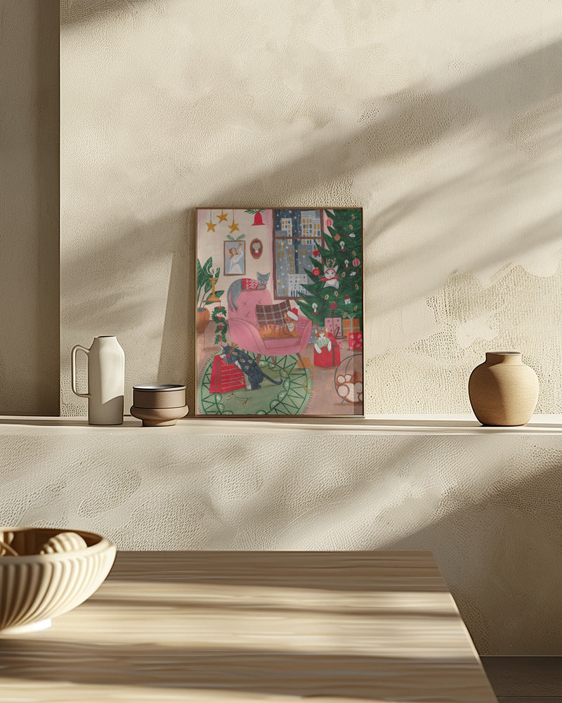 Christmas Cats in NY Poster