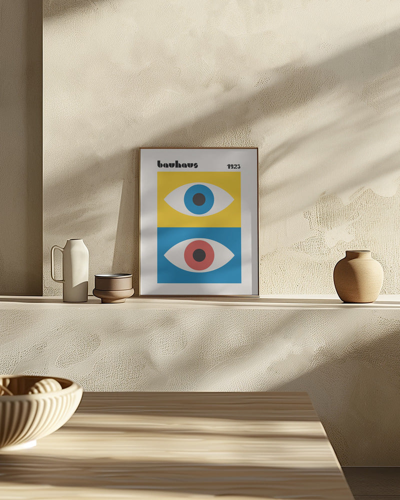 Bauhaus Eyes Abstract Poster