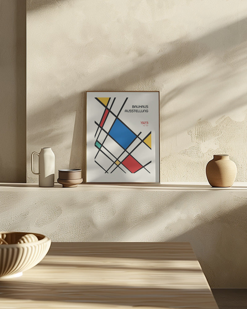 Bauhaus Geometric Design Retro Poster