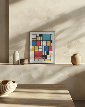 Bauhaus Geometric Design Retro Poster