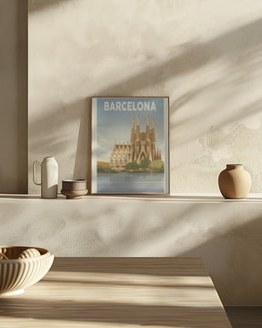 Barcelona Travel Print Poster