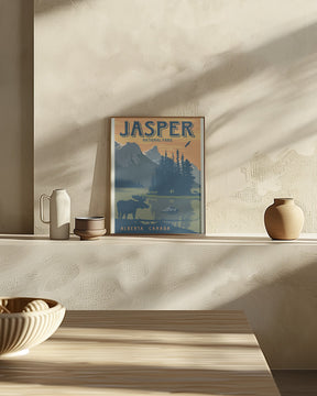 Jasper National Park Travel Print Poster