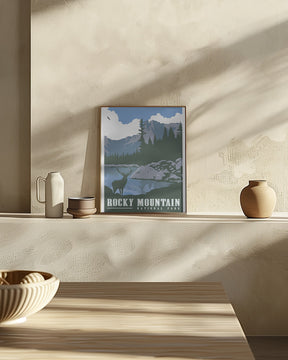 Rocky Mountain National Park Travel Print Poster