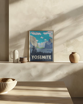 Yosemite National Park Travel Print Poster