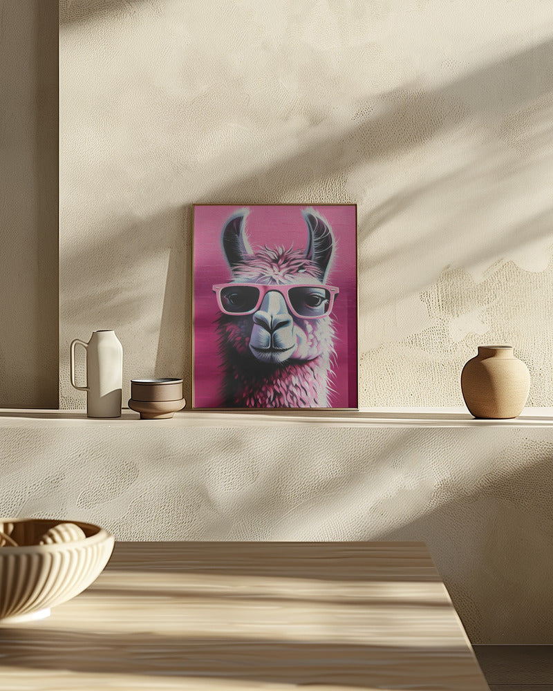 Pink Lama Poster