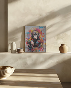 Monkey Pop Art Poster