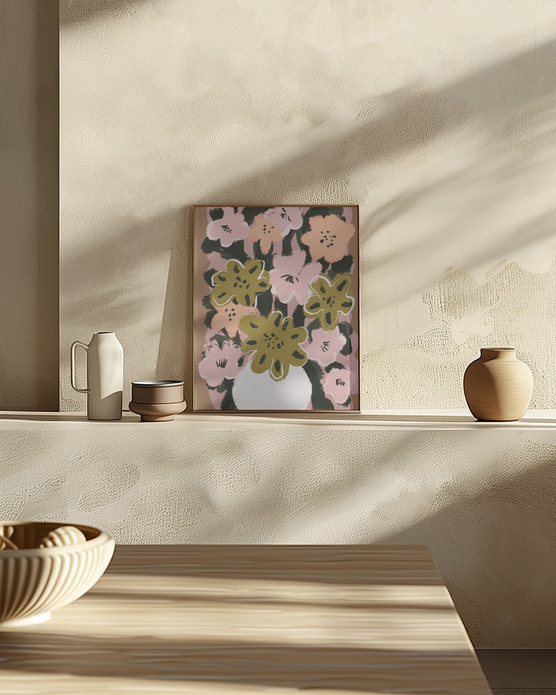 Pastel Flower Impression No 7 Poster