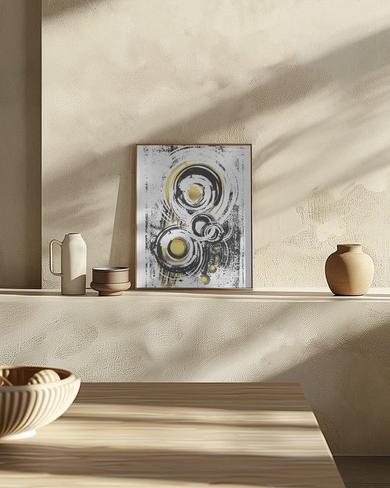 ABSTRACT ART Orbits Poster