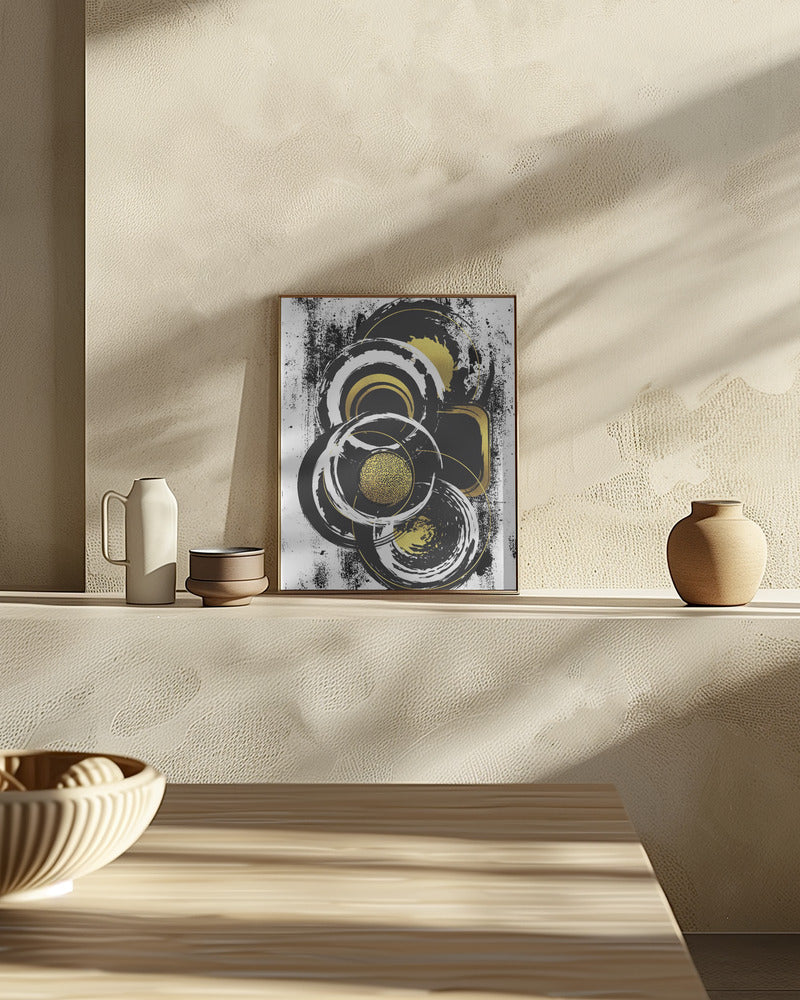 ABSTRACT ART Solid shapes Poster