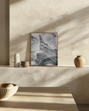 Eiffel Tower Double Exposure Poster