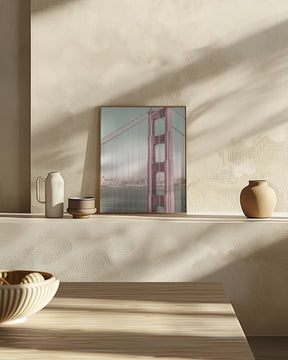 SAN FRANCISCO Golden Gate Bridge | urban vintage style Poster