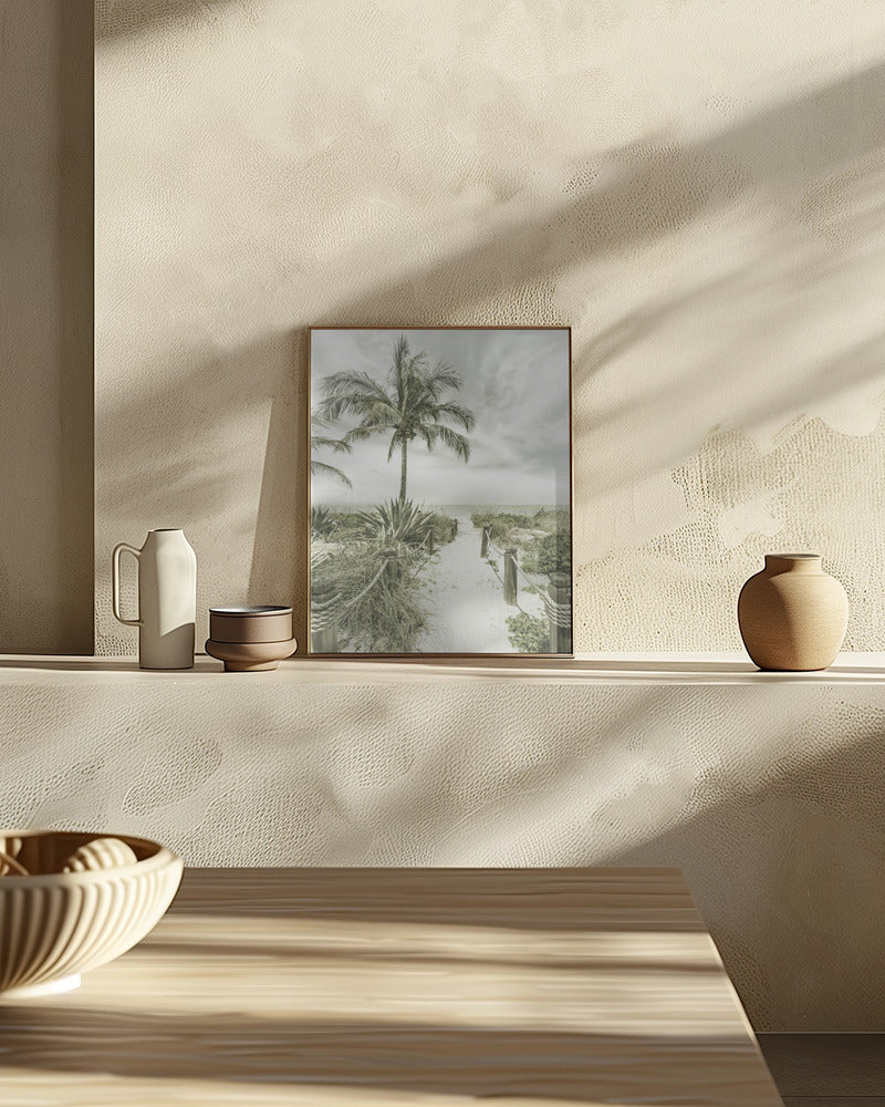 Vintage path to the beach Poster