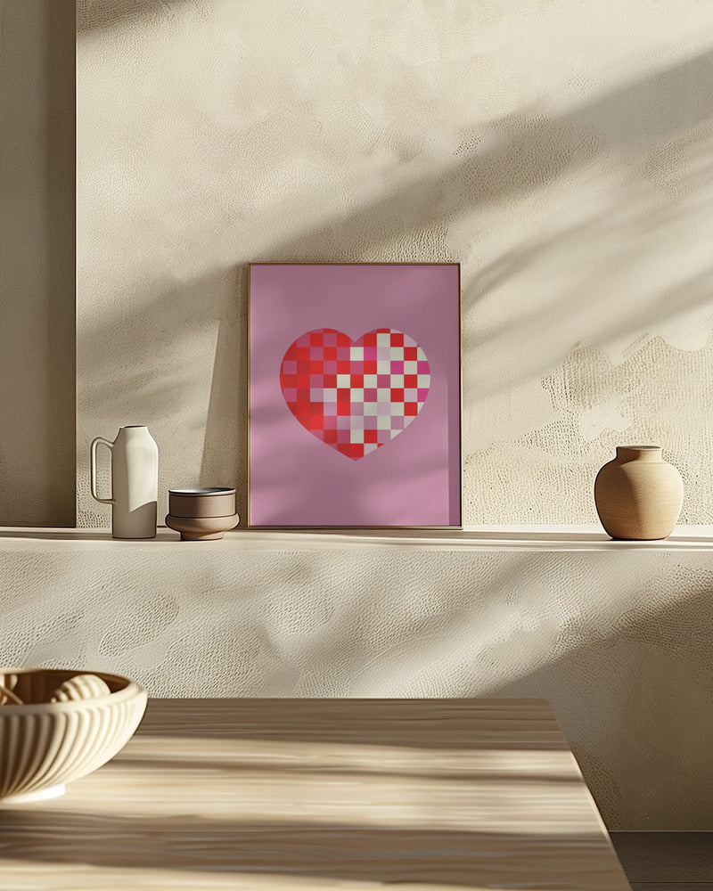 Pixel heart Poster