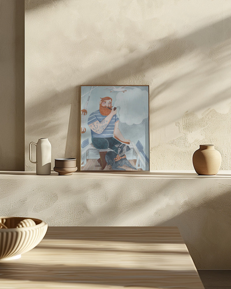 Skipper and Dog Poster