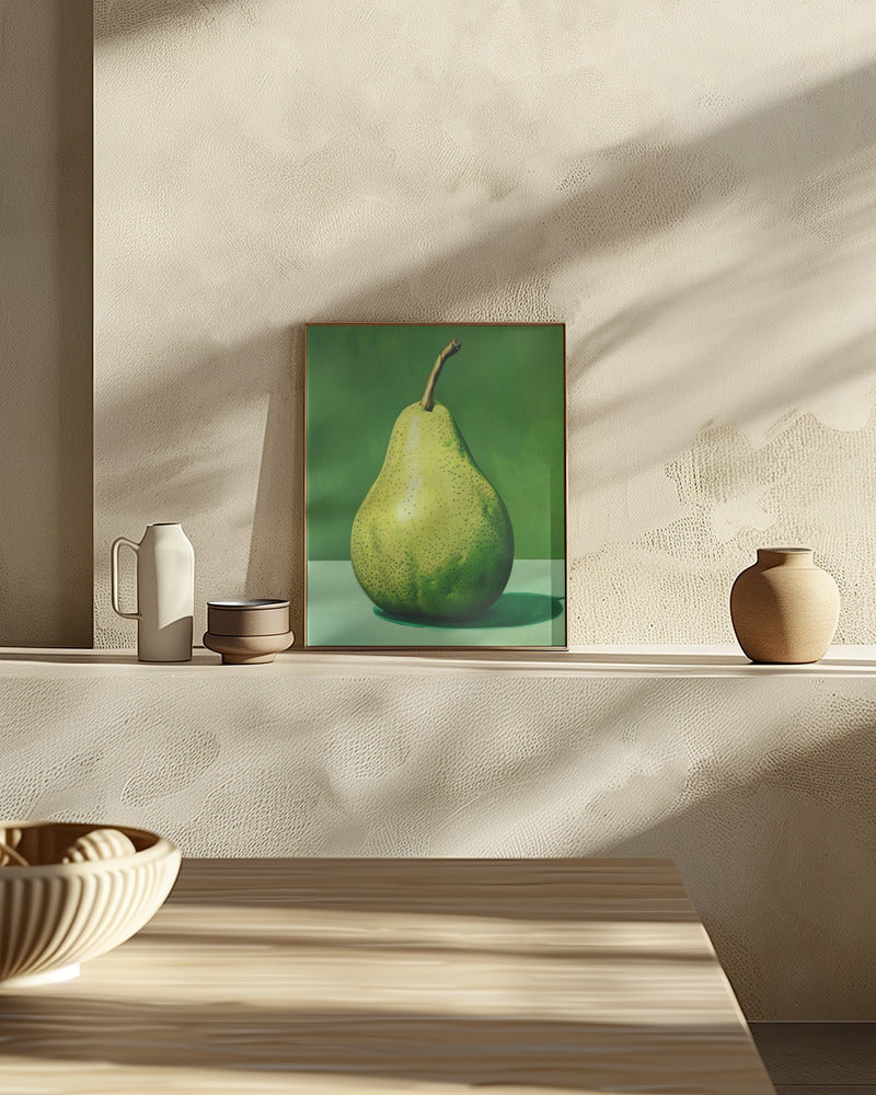 Green Pear Poster