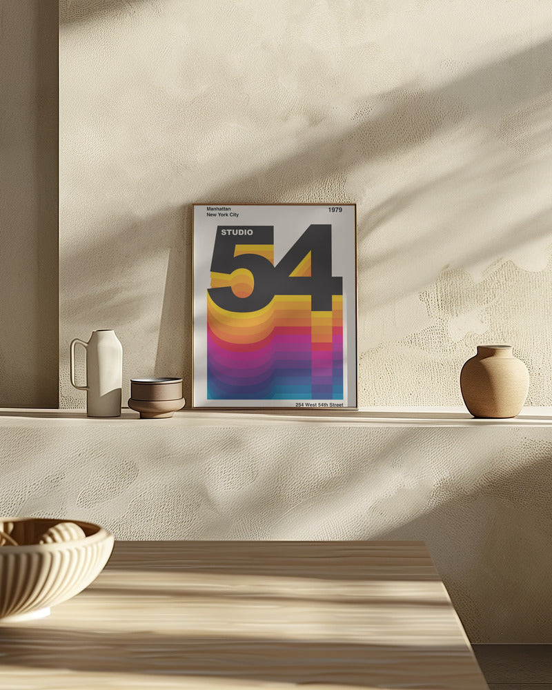 Studio 54 Retro Design Poster