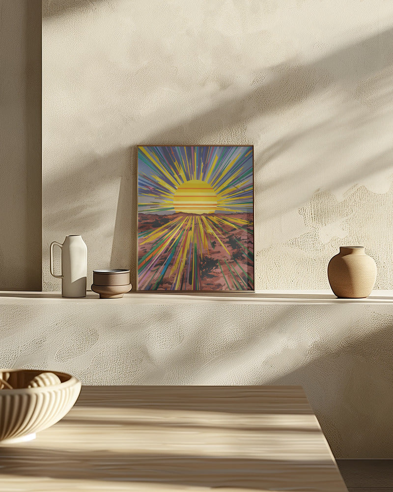 Sunrise In the Desert Poster