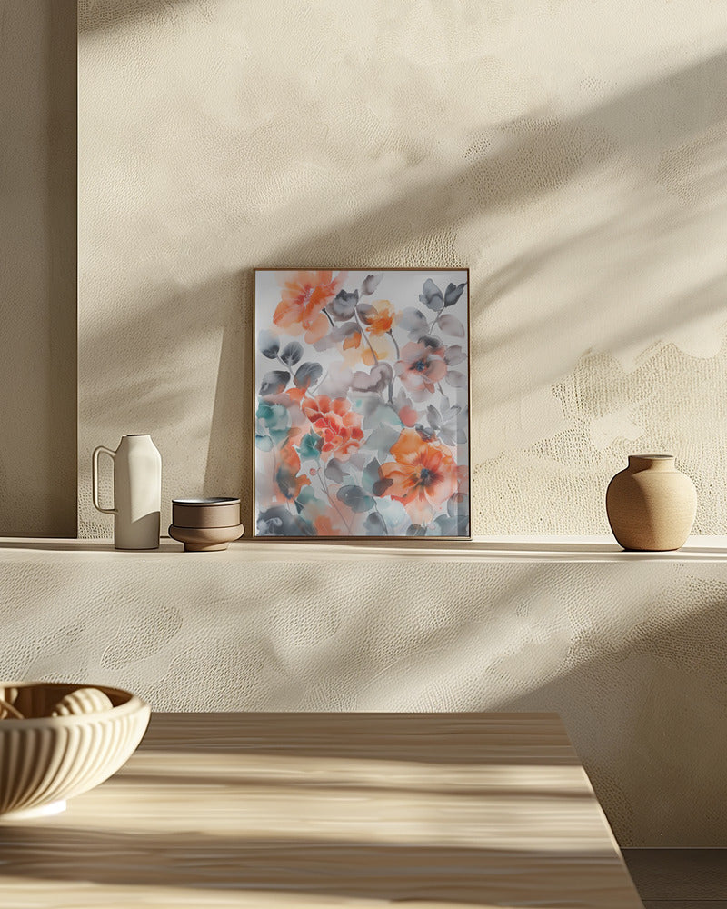 Watercolor Floral No. 2 Poster