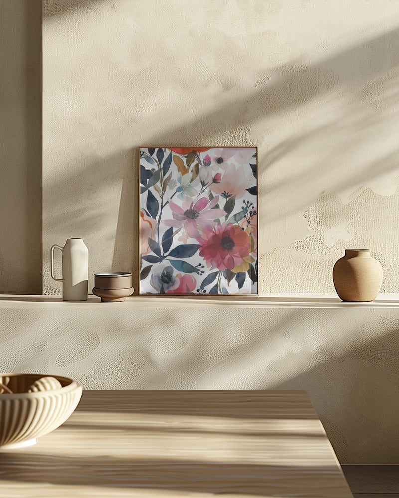 Watercolor Floral No. 5 Poster