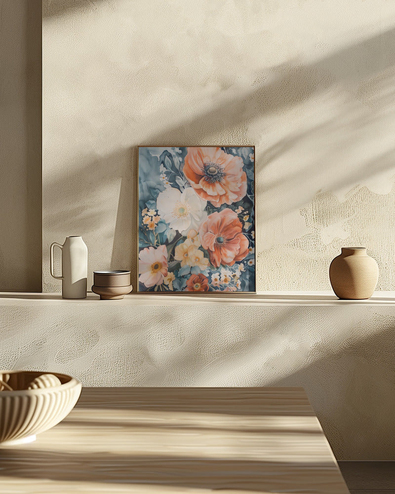 Watercolor Floral No. 7 Poster