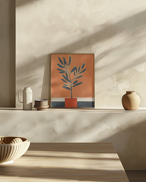 Orange Plant Poster