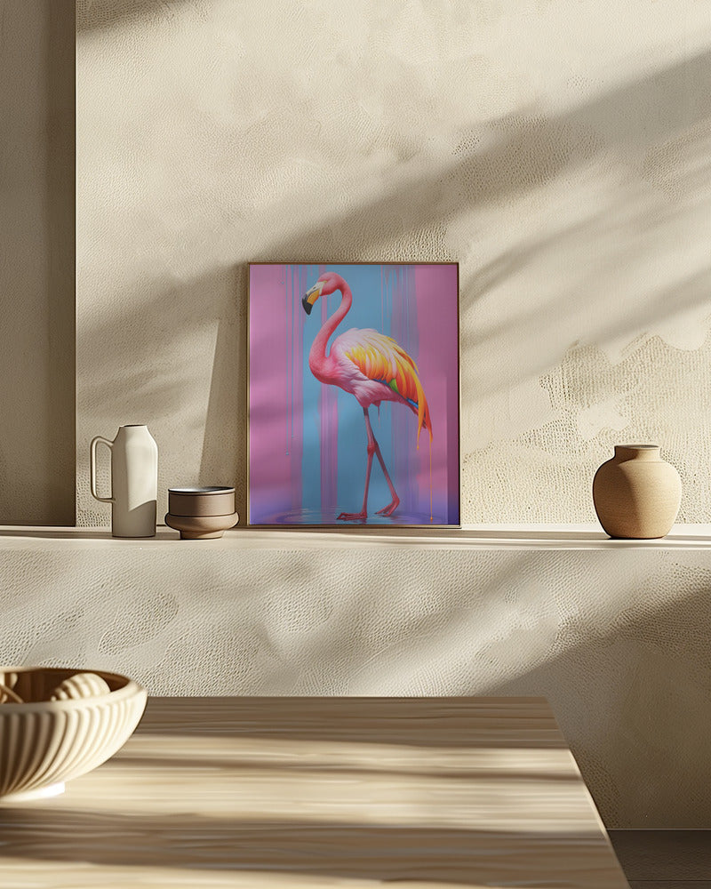 Flamingo Pop Art Poster