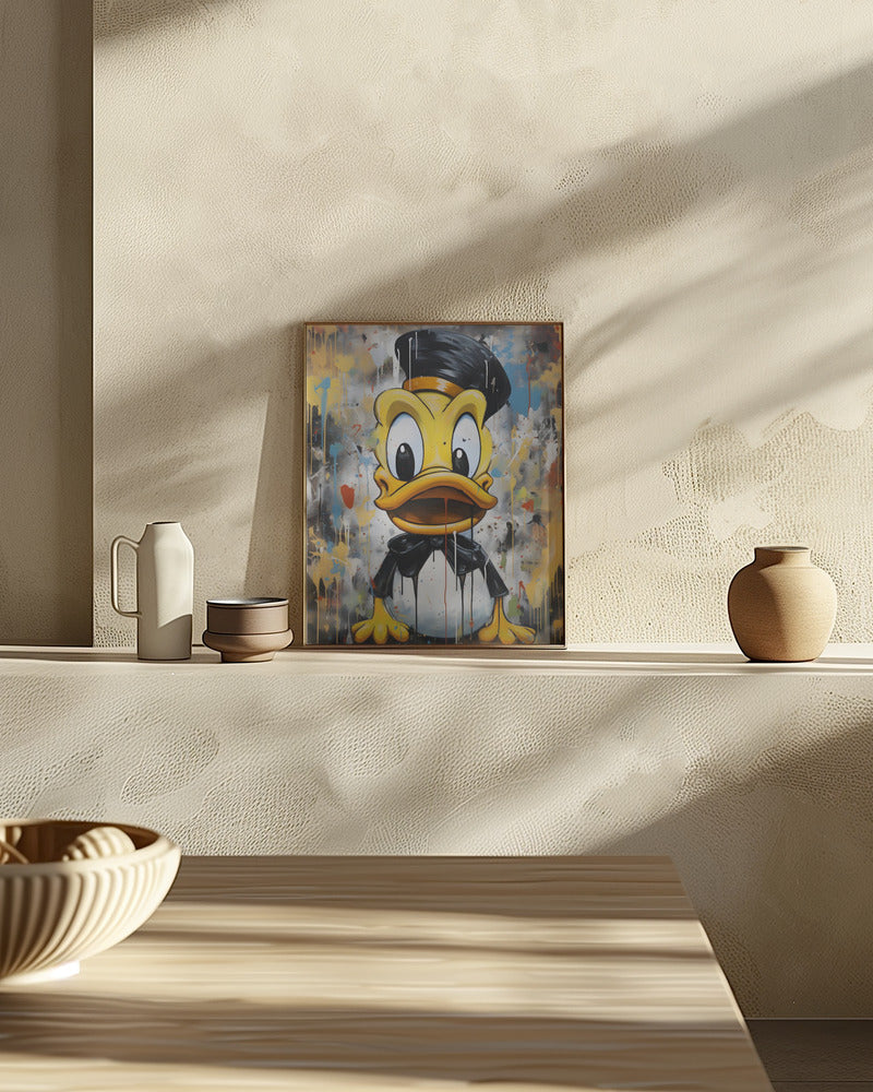 Street Art Duck Poster