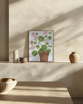 Pink Geranium Poster