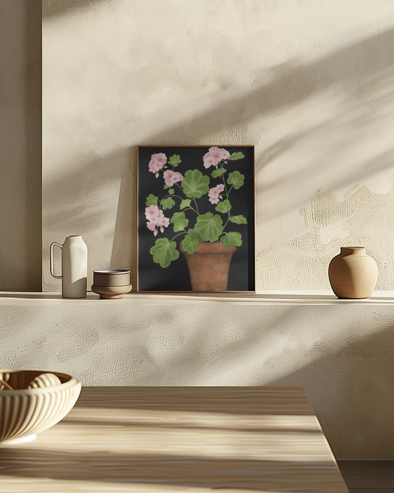 Pink Geranium Poster