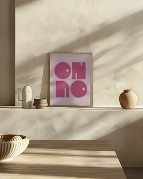 Oh No  Pink Cerry Pink.psdratio 3x4 Print By Bohonewart Poster