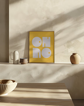 Oh No Yellowratio 3x4 Print By Bohonewart Poster