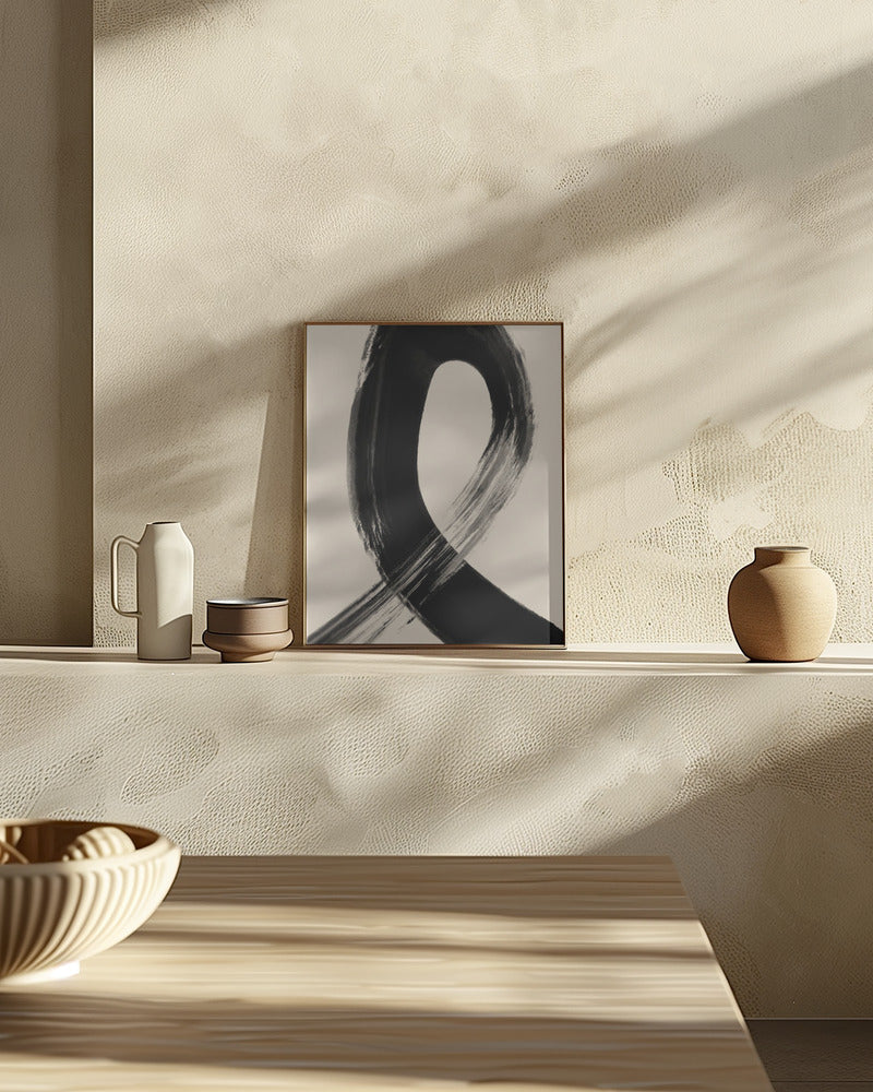 Black Strokes No 27 Poster