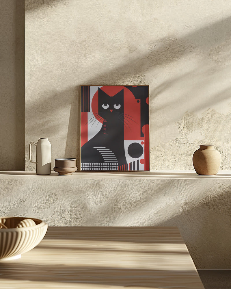 The Abstract Cat Poster