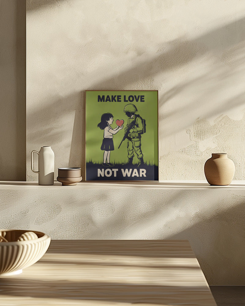 Make Love   Not War Poster