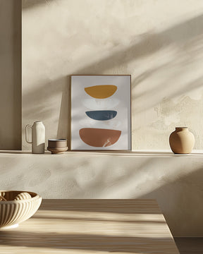 Abstract Minimalist Shapes No 1 Poster