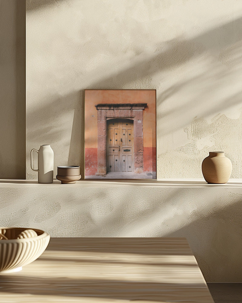 San Miguel de Allende Door | Mexico Travel Photography Poster